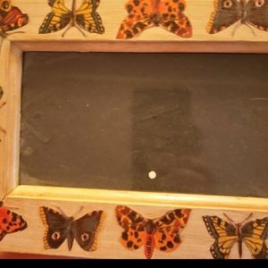 Wooden frame with butterfly 🦋 decoupage